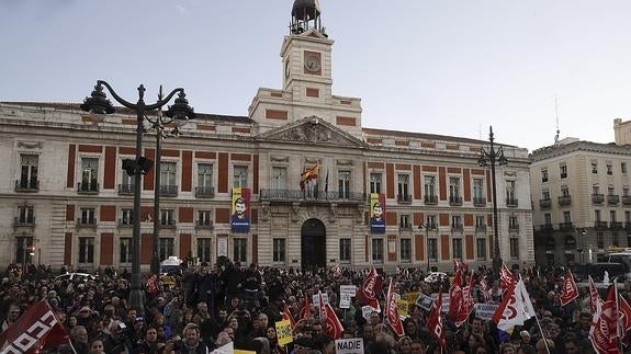 Imagen de la concentración en Madrid.
