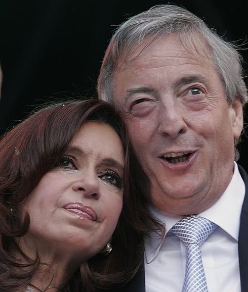 Cristina Fernández y Néstor Kirchner. 