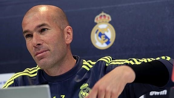 Zidane, en la conferencia de prensa.