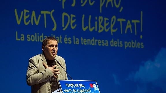 El secretario general de Sortu, Arnaldo Otegi.