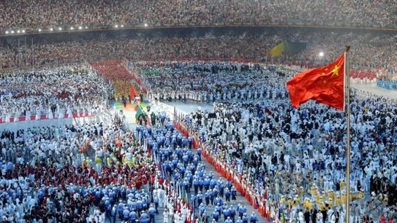Ceremonia de apertura de Pekín 2008 .