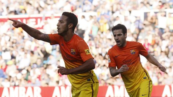 Thiago y Cesc, cuando coincidieron en el Barça. 
