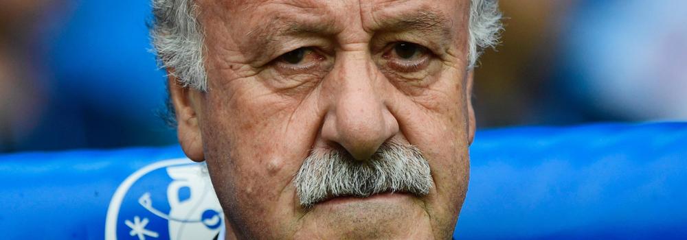 Vicente del Bosque, en el partido ante Italia. 