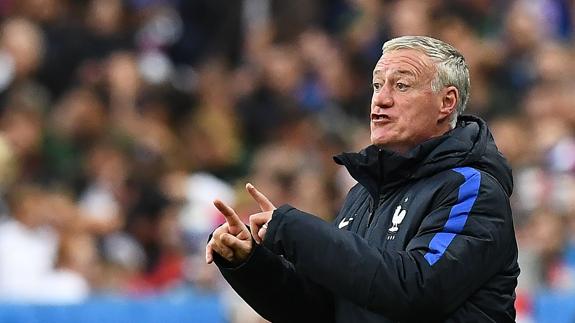 Didier Deschamps, durante el partido de cuartos de final de la Euro 2016 de la selección francesa contra Islandia. 