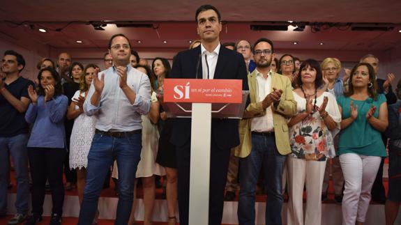 Pedro Sánchez tras conocer los resultados del 26-J.