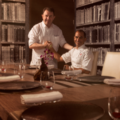 Martin Berasategui en uno de sus restaurantes.