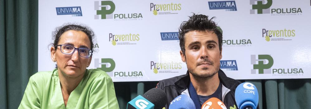 Gómez Noya, durante la rueda de prensa. 