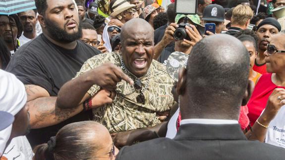 Protestas por la muerte de Alton Sterling. 