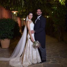 Inés Arrimadas y Xavier Cima posan tras el enlace.