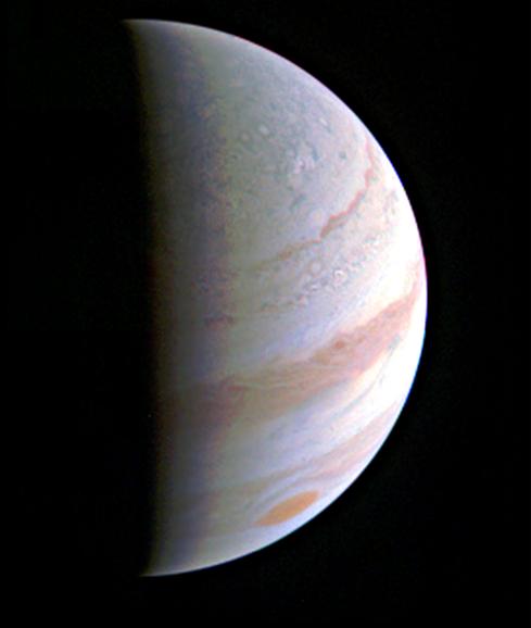 Imagen de Júpiter obtenida por la sonda Juno.