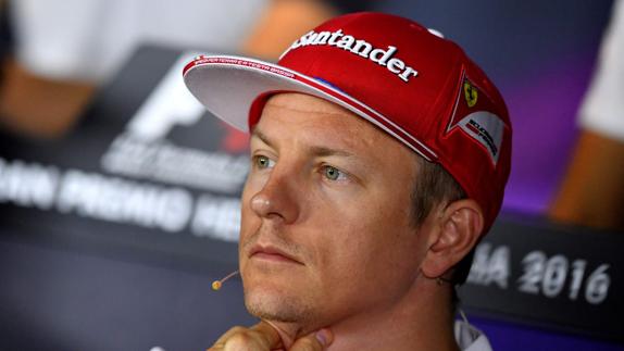 Kimi Raikkonen, durante una rueda de prensa. 