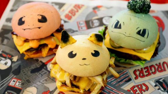 Hamburguesas de Pokémon.