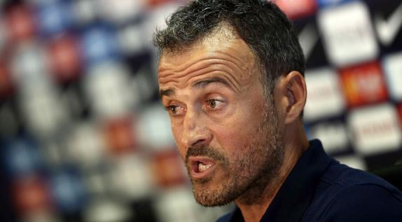 Luis Enrique, técnico del Barcelona. 