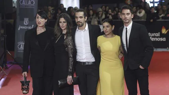 Rossy de Palma, Bárbara Santa-Cruz, Inma Cuesta, Paco León y Javier Ruiz en los I Premios Feroz.