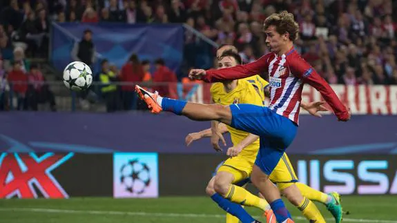 Griezmann, autor de dos goles ante el Rostov. 