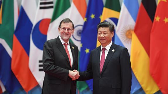 Mariano Rajoy y Xi Jinping. 