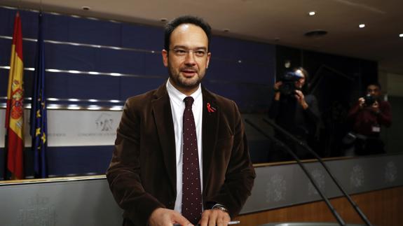 Antonio Hernando, portavoz parlamentario del PSOE.
