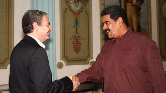 Zapatero y Maduro. 