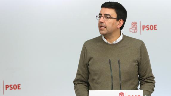 El portavoz de la gestora del PSOE, Mario Jiménez.