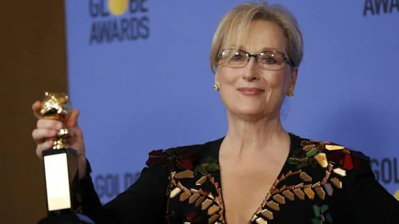 Meryl Streep en los Globos de Oro.