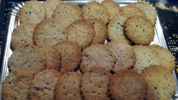 Galletas elaboradas con posos de café. 