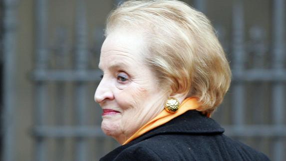 Albright, en una visita a Londres. 