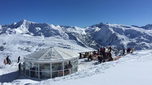 Las terrazas de Baqueira vuelven a estar de moda