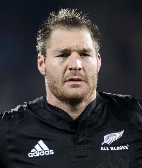 Ali Williams, con la camiseta de los All Blacks. 