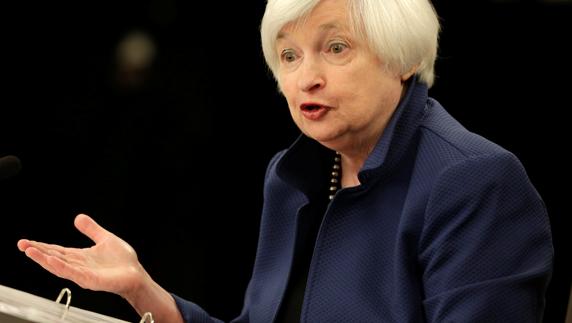 La presidenta de la FED, Janet Yellen.