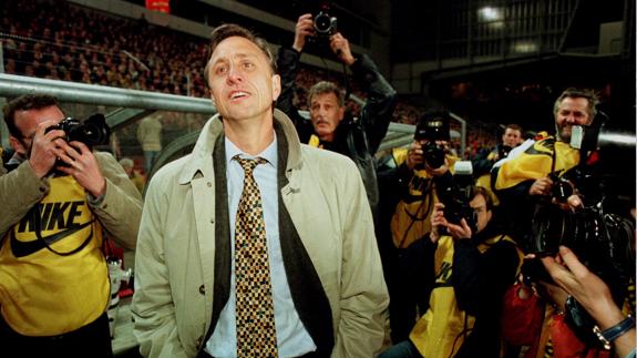 Johan Cruyff, en su etapa como técnico del Barcelona. 