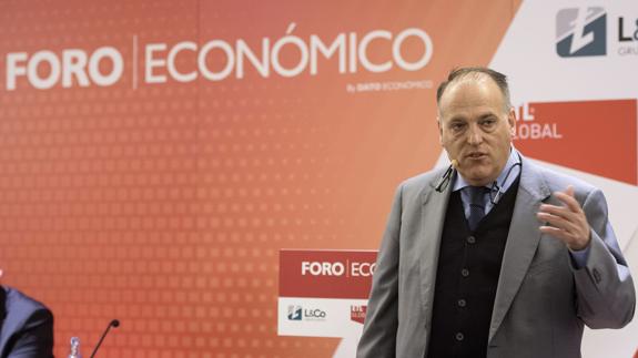 Javier Tebas, presidente de la Liga de Fútbol Profesional. 