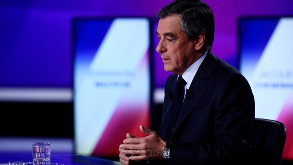 Fillon, durante una entrevista en la televisión francesa. 