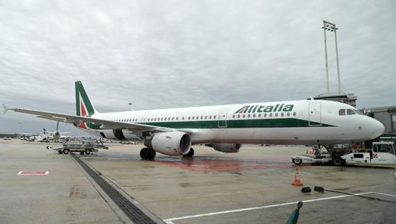 Un avión de Alitalia. 