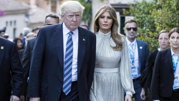 Donald Trump, junto a Melania Trump.