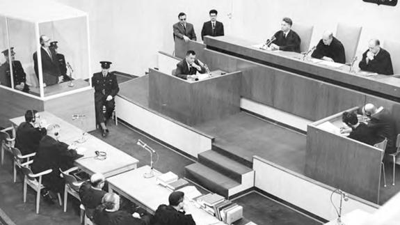 Juicio al nazi Adolf Eichmann en Israel en 1961.