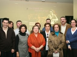 La junta directiva de la asociación, con Manuel Olvera, su presidente