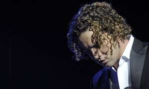 Bisbal, durante un acústico en Pamplona. / Efe