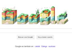 Nicolás Steno estratifica el logotipo de Google