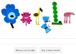 El equinoccio de primavera llena de flores y color el logo de Google