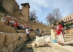 Imagen de archivo de una representación en el Teatro Romano de Málaga. Carlos Moret.