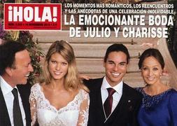 La boda de Julio José Iglesias y Charisse Verhaert, en la portada de 'Hola'