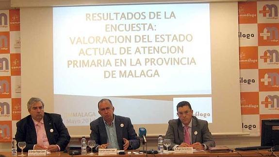 Enrique Vargas, Juan José Sánchez Luque y Ángel García Arjona, ayer en una rueda de prensa para persentar la campaña.