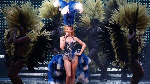 Kylie Minogue, en un concierto