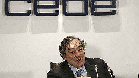 El presidente de la CEOE, Joan Rosell.