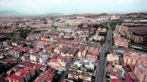 Vista aérea de la zona noroeste de la capital.