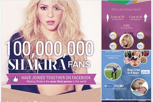 Shakira se ha mostrado muy agradecida por esta cifra de seguidores.