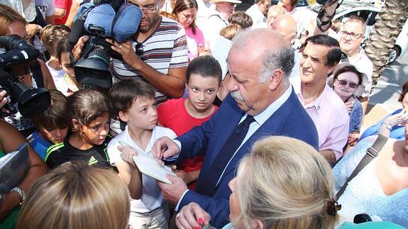 Vicente del Bosque, esta mañana.