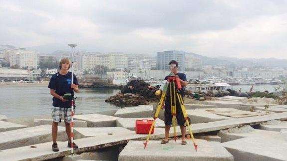 Mediciones realizadas durante la semana pasada en el puerto de La Bajadilla.