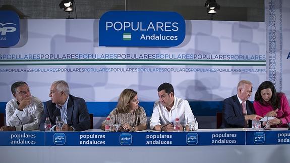 Bendodo, ARenas, Sáenz de Santamaría, Moreno y Fernández, hoy en Málaga 