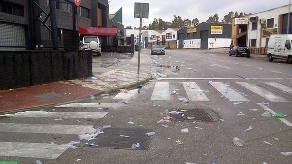 El día después en el polígono San Luis
